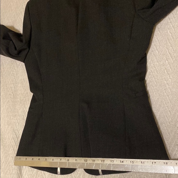 Mexx Wool Blend Dark Gray Blazer Tailored Fit Notched Lapel Y2K Vintage 90’s - Picture 12 of 16